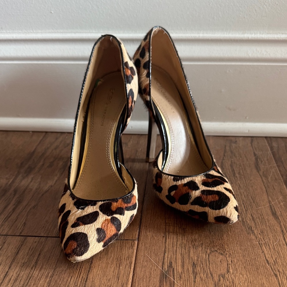 BCBGeneration Leopard Print Heels